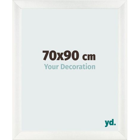yd. - Cadre photo 70x90 - Blanc Patine - MDF - Pisa (1/5)