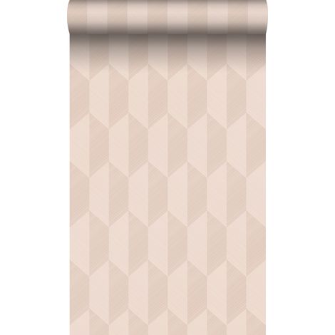 papier peint effet 3D rose clair - Origin Wallcoverings (1/5)