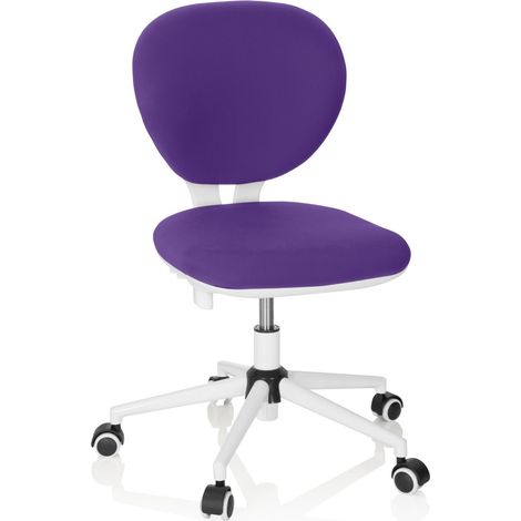 Kinderstuhl / Kinderschreibtischstuhl KID VIVO Stoff lila hjh OFFICE (1/5)