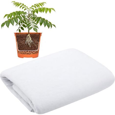 Vliesfiltergewebe für Pflanztöpfe, 2 m x 1 m, zuschneidbar, für Blumentöpfe, 150 g/m², für Pflanzen, unkrautresistent, verhindert stehendes Wasser (1/5)