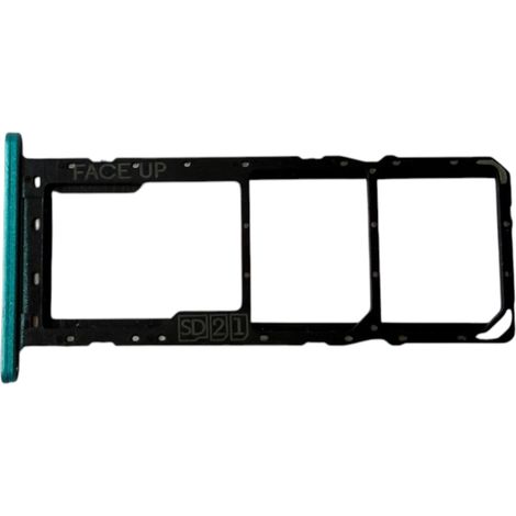 Bandeja para tarjeta SIM para Motorola G8 Power Lite, color azul ártico. (1/2)