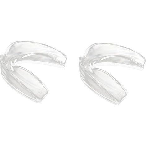 Juego de dos protectores bucales para boxeo, protector bucal deportivo para hombre con caja de almacenamiento transparente para boxeo, baloncesto, hockey y fútbol americano. (1/5)