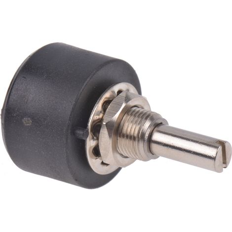 Potentiomètre bobiné RS PRO, 250O max, Ø axe 6 mm, Montage panneau (1/3)