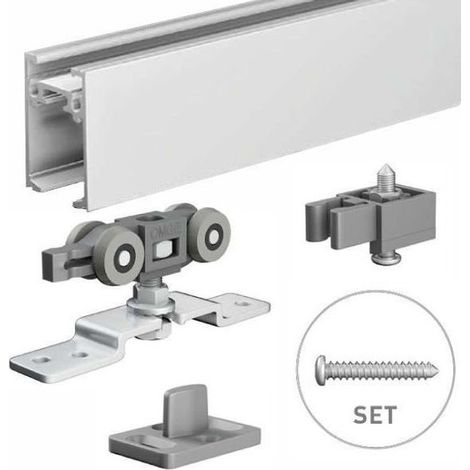 Kit de rieles para puertas correderas de 280 cm, 1400 Omge