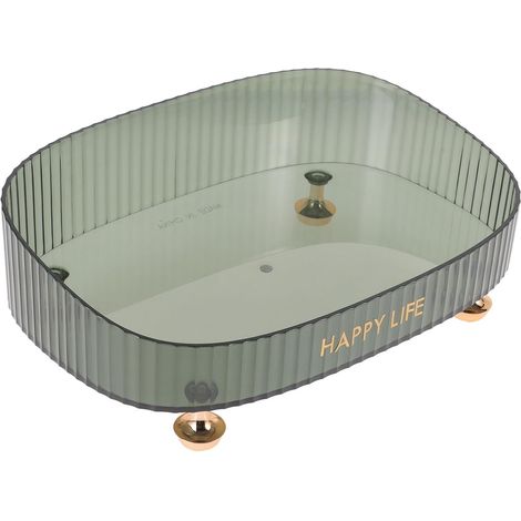 Makeup Organizer with Lid Practical PET Material and Smooth