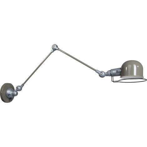 Applique murale Davin verte en aluminium métal – Bras articulé – Abat-jour 10,5 cm – Éclairage pour chambre, bureau, salon – Steinhauer (1/8)