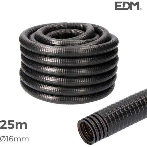 EDM – Gaine électrique préfilée 16mm 25m IP67 – Protection câbles extérieurs – Installation rapide et sécurisée