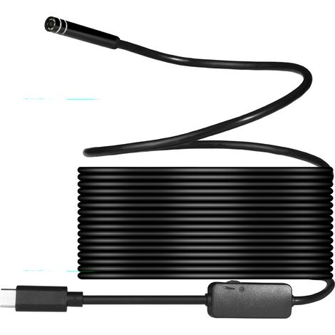Caméra endoscopique USB Type-C, équipée d'un capteur de 7 mm et d'un câble de 10 mètres. (1/5)