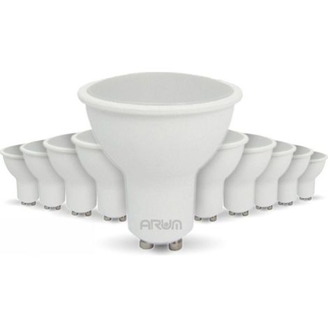 – Lot de 10 ampoules LED GU10 7.5W – 700 lumens – Blanc chaud 2700K – Angle 110° – Durée de vie 20 000 heures (1/5)