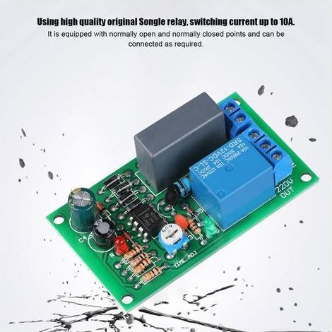 Module de relais temporisé 220 V avec interrupteur temporisé d'entrée/sortie (1/5)