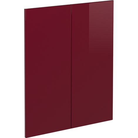 Façade de cuisine R-Line, Rouge brillant, 59.2x71.3cm façade de meuble pour meuble bas, Vicco (1/5)