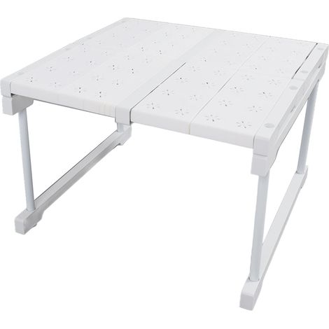 Étagère de placard extensible, étagère de rangement réglable pour placard, largeur 48 cm, hauteur 32 cm, longueur 37-48 cm (1/5)