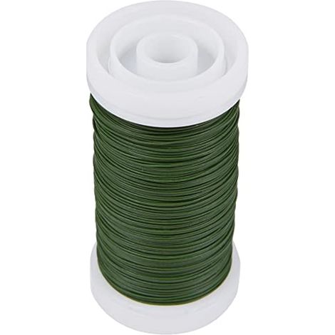 Rayher Fil di Ferro per Fiori, Verde Scuro, 0,35 Mm Ø, Spoletta 100 M, Bus.Blis 1 Pz, 2425013 (1/4)