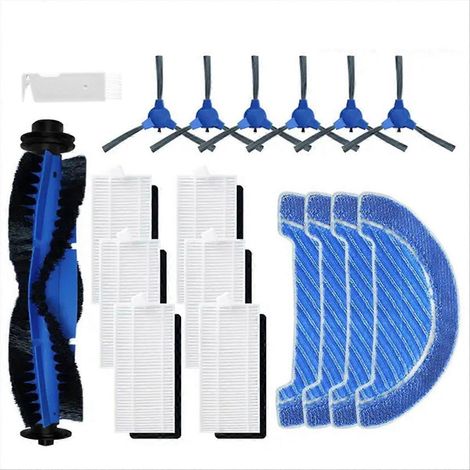 Pièces de rechange pour Conga 1090 1790 Titanium Ultra : brosse latérale principale, filtre HEPA, chiffon de nettoyage, accessoire (1/5)