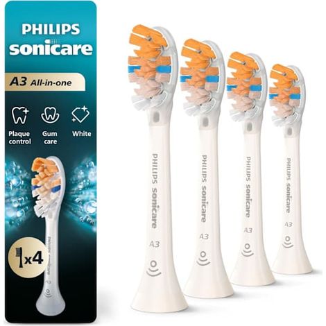 4 têtes de brosse de rechange pour Philips Sonicare - Emballages neufs et anciens envoyés aléatoirement Noir A3 Noir A3 (1/4)