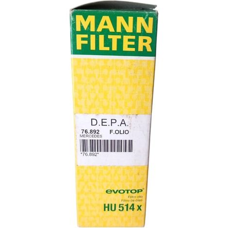 Filtro olio motore marca man filter codice filtro hu 514 x