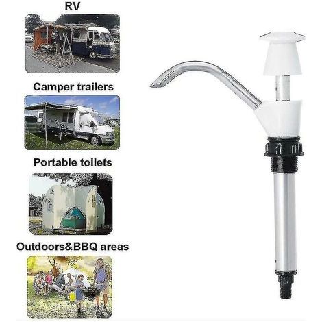 Drinking Water Pump Manual Water Pump, Hand Press Water, Caravan Sink Water Hand Pump Double Action Camping Trailer, Spare Pumping Tool For Camping(wh