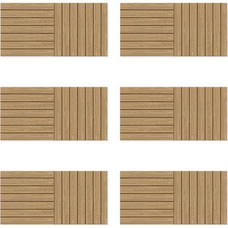 Lupia - Set 6 pezzi Pannelli di Rivestimento ROVERE 50x100 cm parete e altre superfici Decorazione Modulare (1/3)