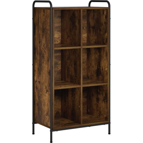 Librería 57 x 33 x 111 cm Madera de ingeniería Roble Ahumado vidaXL (1/5)