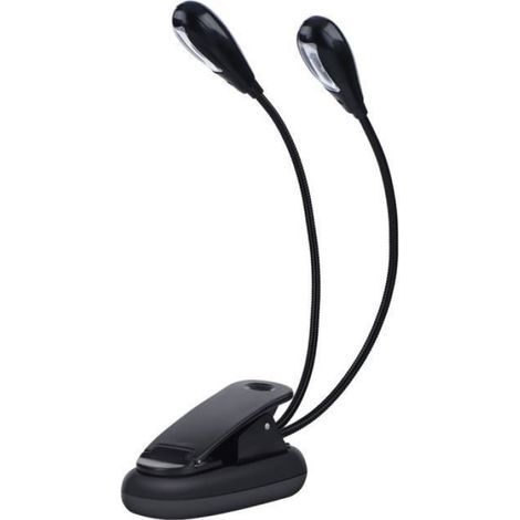 Lampe à pince - Tbest - Mini Lampe LED - Double bras réglable - Chargement USB - 8 perles (1/5)