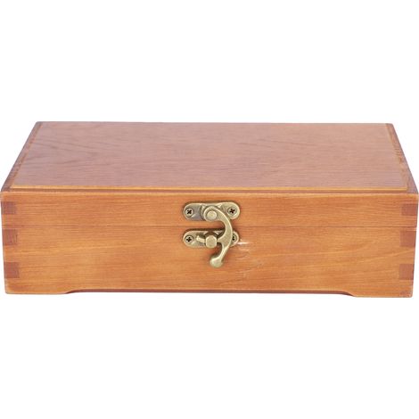 Wooden Box Antique Rectangle Children Stationery Case Desktop MultiFunction Storage (1/5)