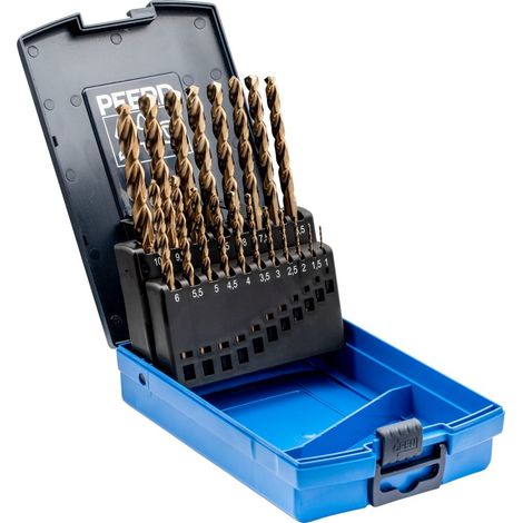 Set de brocas en espiral de caballo Set SPB DIN 338 HSSE N 1-10INOX 19