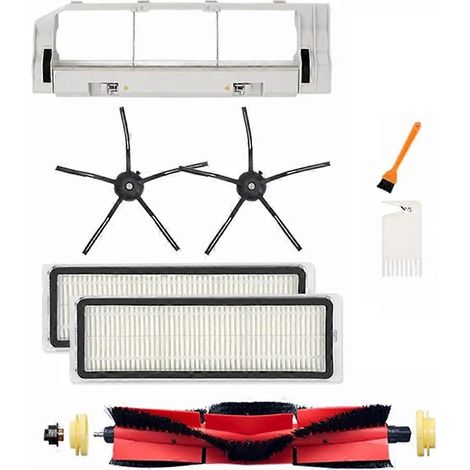 Accessoires pour aspirateur Xiaomi 1S Roborock S5 S5 Max S6 S6 MaxV S6 Pure E4 E5 : couvercle de brosse latérale principale et filtre HEPA (1/5)