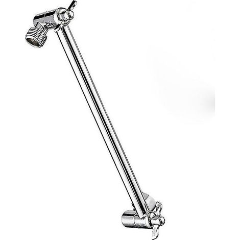 Bras De Douche Réglable - 11 Pouces - Laiton Massif - Angle Ajustable - Raccord Universel - Pour Tête De Douche Standard - 1 Pièce