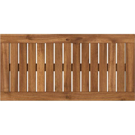 Tischplatte 60,5 x 30 x 2 cm Rechtwinklig Massives Akazienholz vidaXL (1/5)