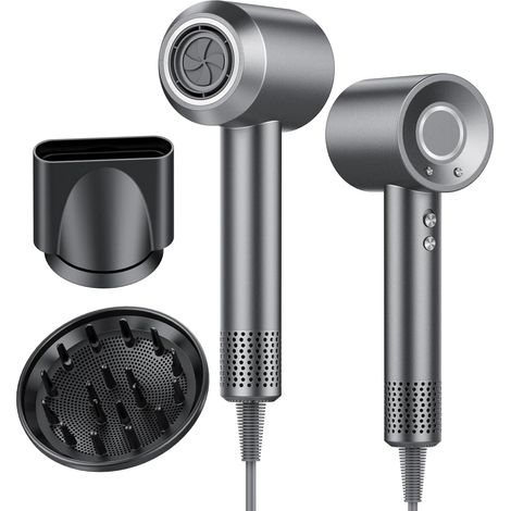 Sèche Cheveux Portable 160 000 tr/min Seche Cheveux Ionique avec 5 Milliards d'Ions Négatifs 4 Températures (1/5)