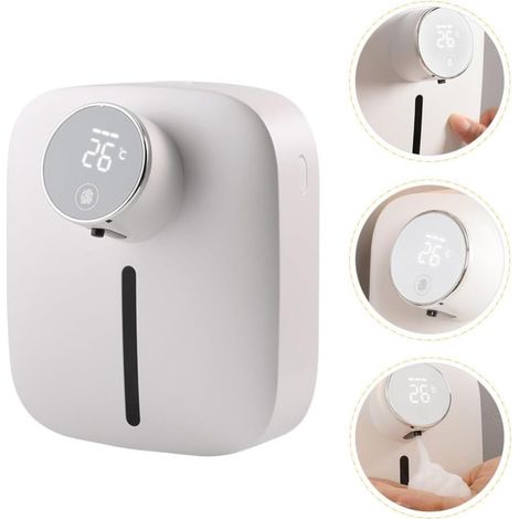 Distributeur de savon tactile moderne mural rechargeable avec capteur intelligent pour la maison et le bureau (1/5)