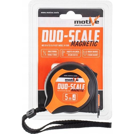 MEDIDOR MAGNÉTICO DE DOBLE ESCALA MOTIVE 5 m/28 mm 090 080