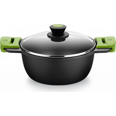 Casserole haute avec couvercle en fonte d'aluminium 20cm prior 400320 bra (1/3)