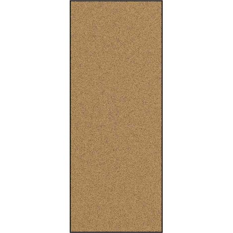 Tapis d'entrée Crème et noir 120 x 300 cm Polyamide et PVC (1/5)