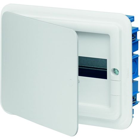 Vimar 0TV53112.B Centralino IP40, 12 Moduli, Guida DIN, Portello Bianco, Completo di Scatola da Incasso per pareti in muratura