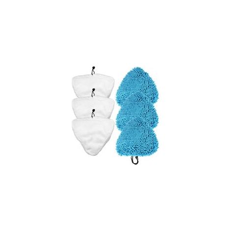 6er-Pack Ersatzreinigungstücher für Dampfreiniger. Kompatibel mit dem Dampfreiniger H2O X5. – Crezuo
