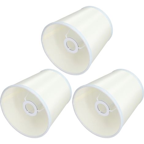 Lot de 3 abat-jour en tissu pour ampoule E14, compatible avec lustres et bougies. (1/5)