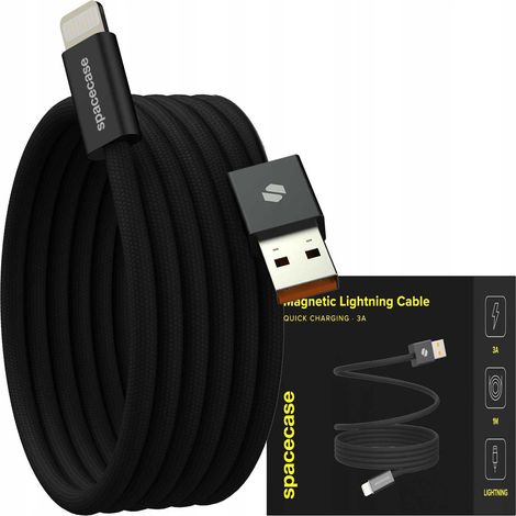 Spacecase USB-A auf Lightning Magnetkabel 1M 12W CL08 b (1/5)