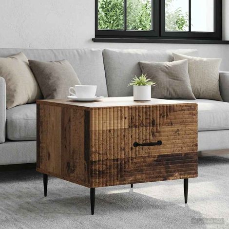 vidaXL Table basse Bois ancien 49 x 50 x 40 cm Bois d'ingénierie (1/5)