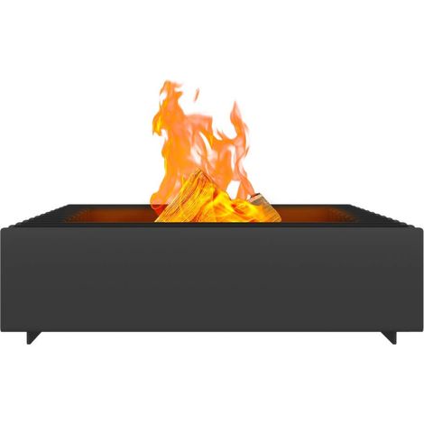 Coupe-feu de Jardin autoportant, carré, Dimensions L40 x L60 x H17,5 cm, Poids 40 kg, en Acier Robuste et résistant à la Chaleur (1/5)