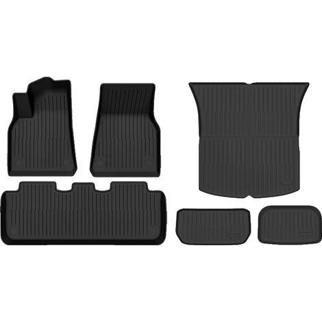 Tapis de sol de voiture, semelle injectée, tapis de coffre, design antidérapant (1/2)