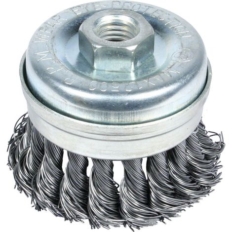 Spazzola a tazza intrecciata 65 mm ZN - E-561-2065 (1/2)