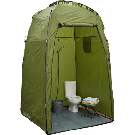 Tente de changement de toilettes avec douche, abri de confidentialité portable, installation facile, Vert (1/2)