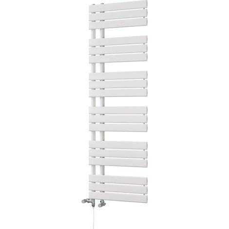 Tristan - White Dual Fuel Towel Rail H1564mm x W500mm Standard (1/3)