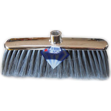 Scopa nylon diamante cromata senza manico (1/2)