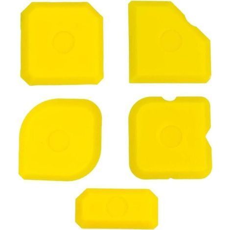 5 Piece Silicone Caulking Tool Set - Joint Smoothers and Scrapers for Smoothing (1/4)
