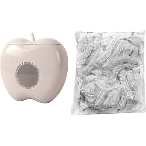 1 Bote + 100 Sachets Adhsifs Distributeur De Film Alimentaire - Sacs De Conservation Frais Couvercles Alimentaires Couvertures De Couvercle De C (1/5)