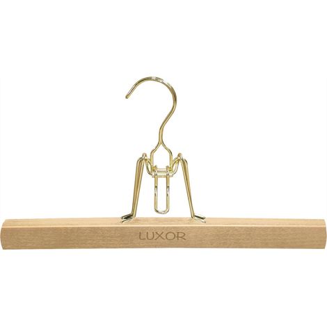 Pinza para falda de madera natural Luxor para mujer 32cm - Mondex