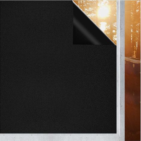 Film dépoli adhésif électrostatique sans colle, protection UV 96%, pour fenêtres et portes, film de protection vitrage anti-UV (1/5)