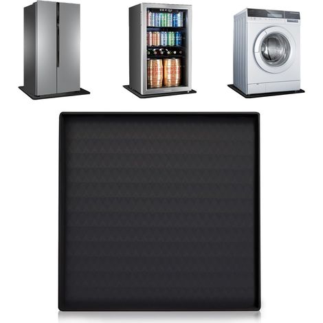 Tapis pour réfrigérateur 60x60 cm, bac de gouttière surélevé pour le réfrigérateur, protection de sol pour réfrigérateur, lave-vaisselle, armoire à vin (1/5)